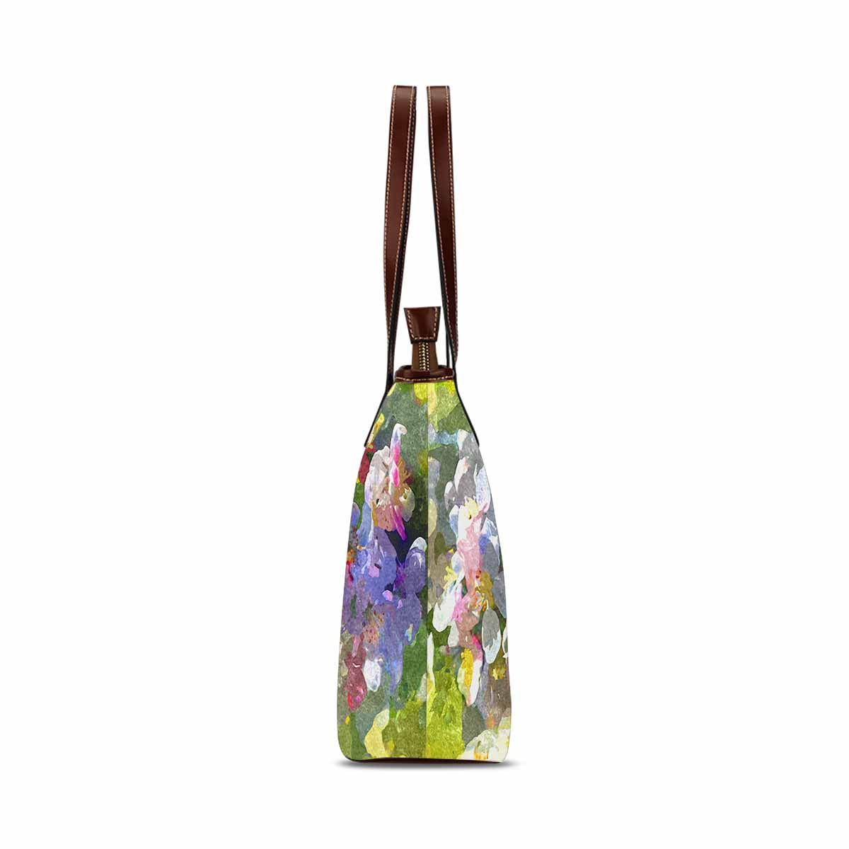 Classic Fabric handbag, watercolor floral, design 201