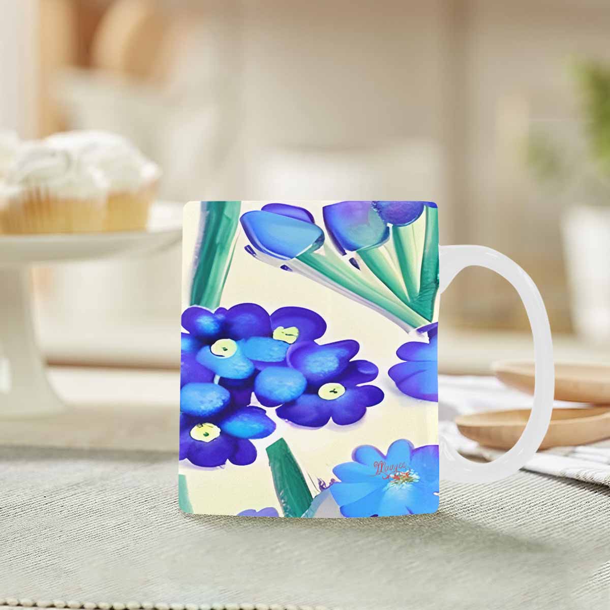 Quality Mug, coffee mug, tea cup, Bright florals, Set 1, Design 63