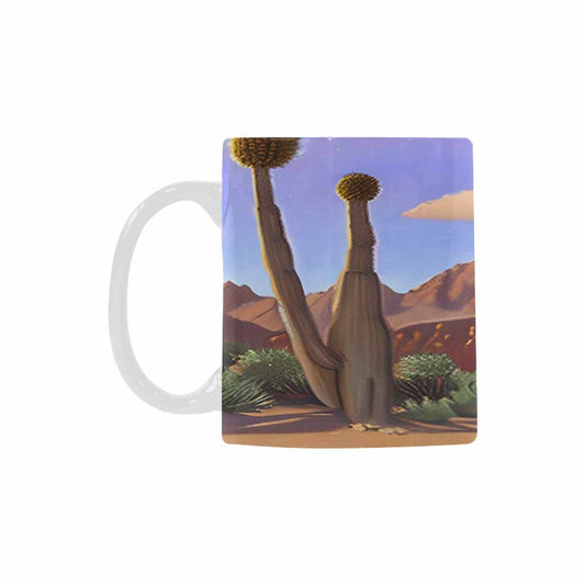 Coffee Mug, tea cup, desert scene, design 25