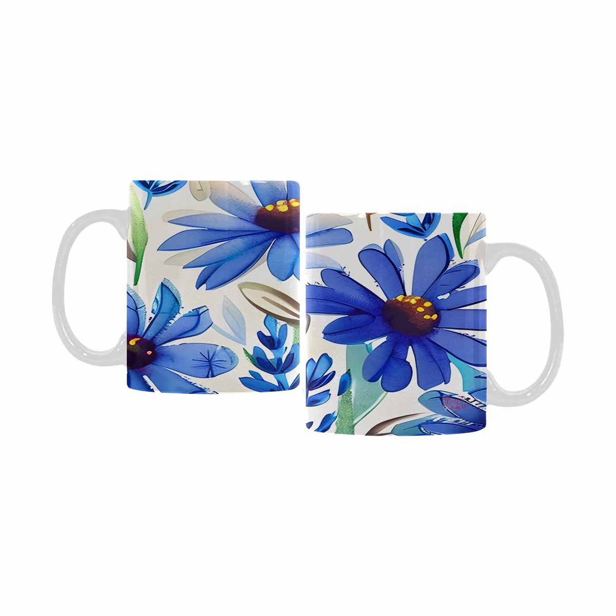 Quality Mug, coffee mug, tea cup, Bright florals, Set 1, Design 45