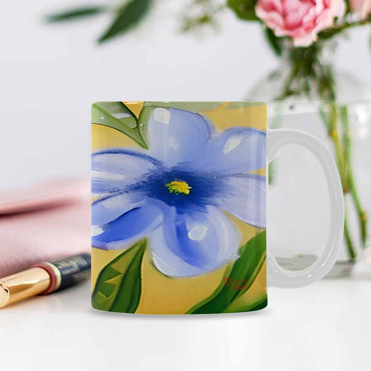 Quality Mug, coffee mug, tea cup, Bright florals, Set 1, Design 161