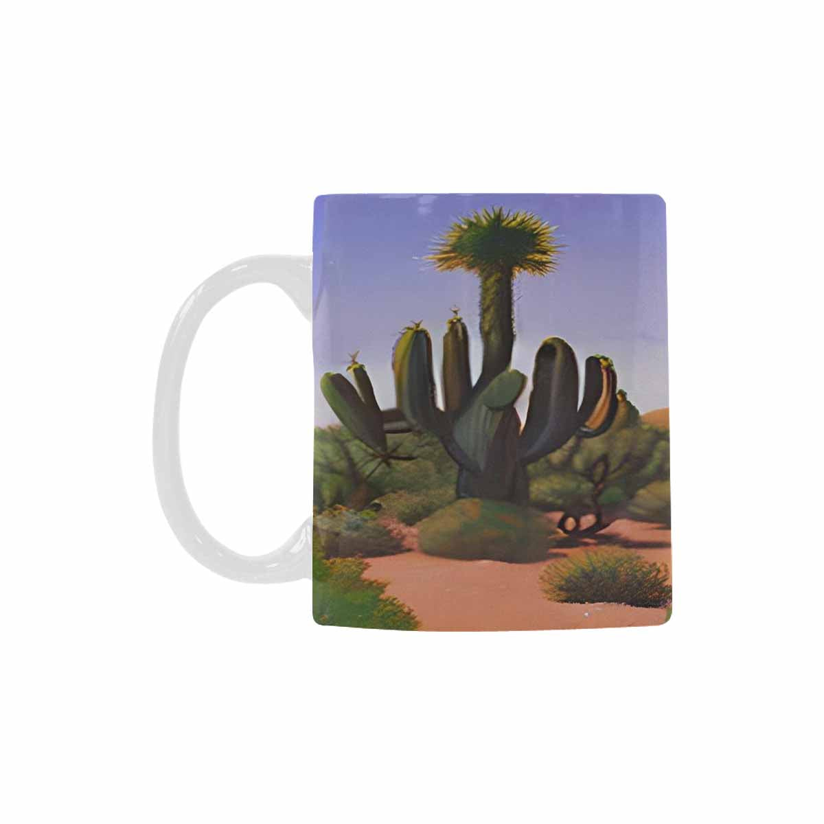 Coffee Mug, tea cup, desert scene, design 19