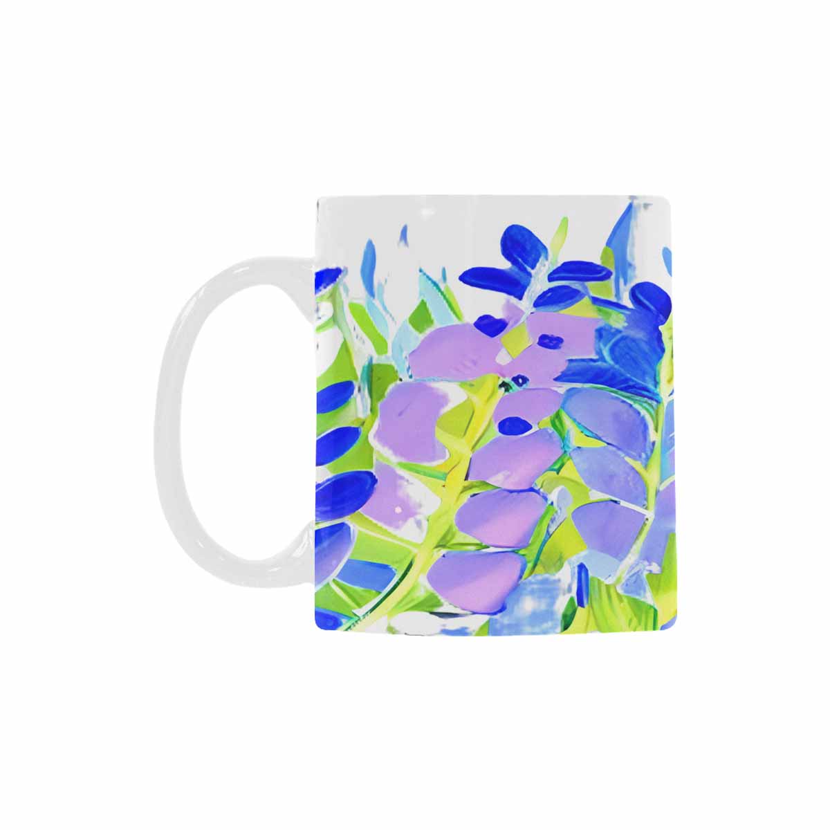 USA made Quality Mug, coffee mug, tea cup, Bright florals, Set 1A, Design 16