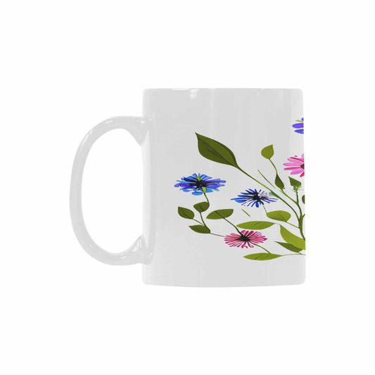 Quality Mug, coffee mug, tea cup, Bright florals, Set 2, design 70