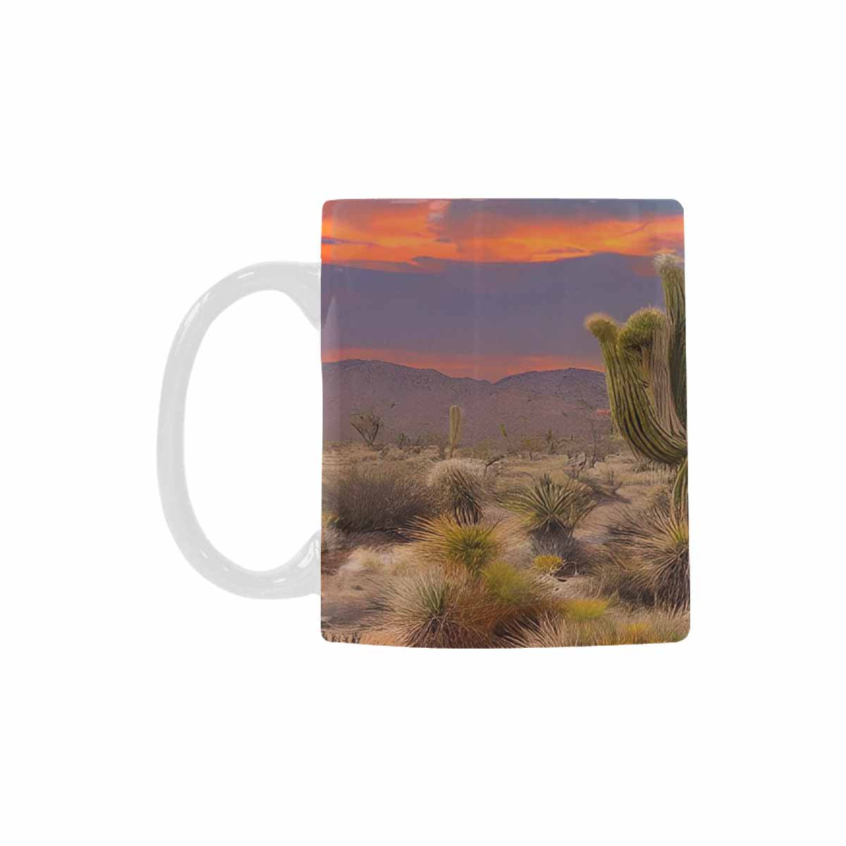 Coffee Mug, tea cup, desert scene, design 78