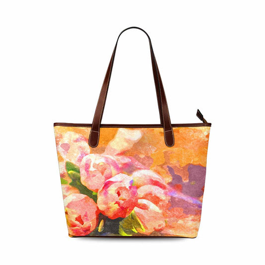 Classic Fabric handbag, watercolor floral, design 256