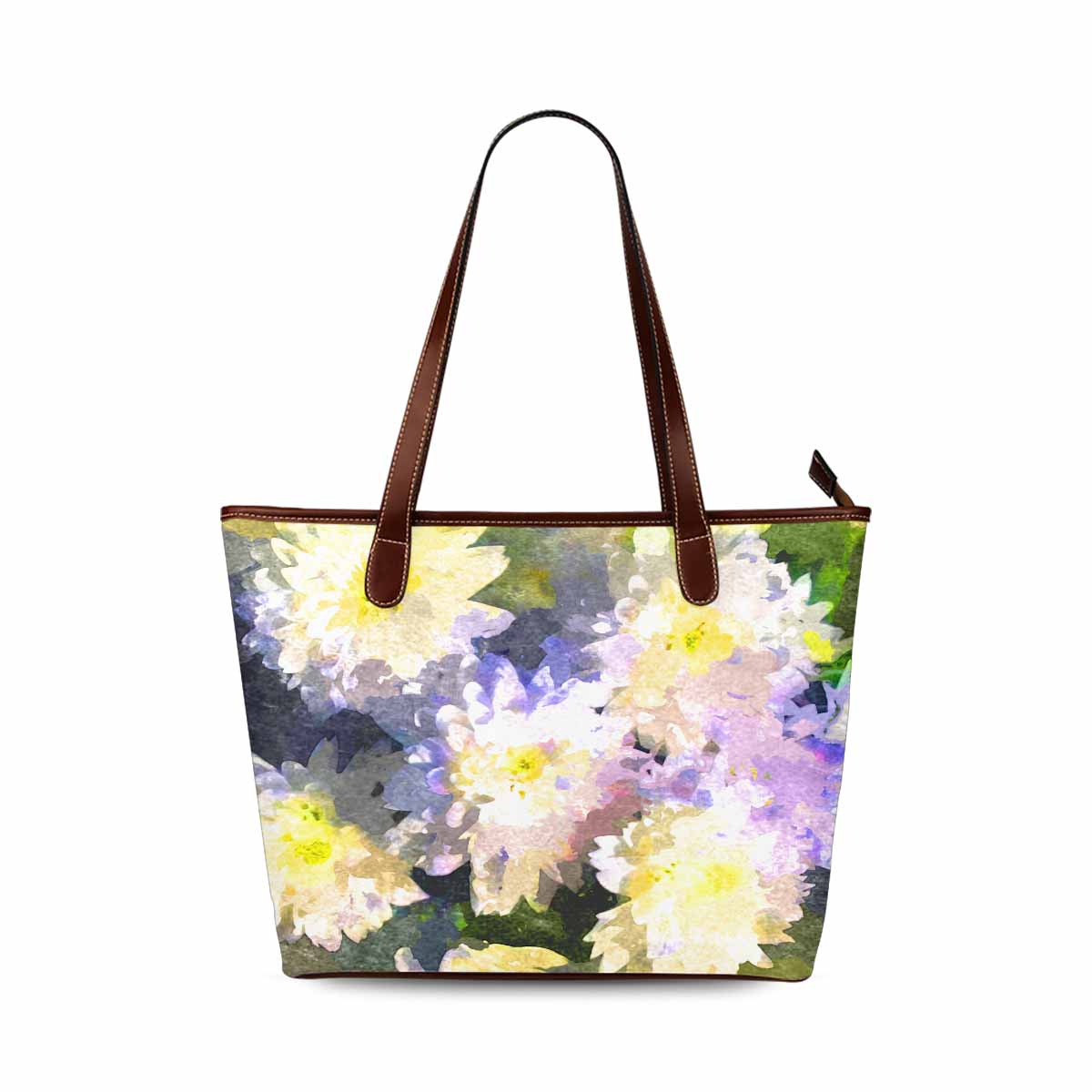 Classic Fabric handbag, watercolor floral, design 53