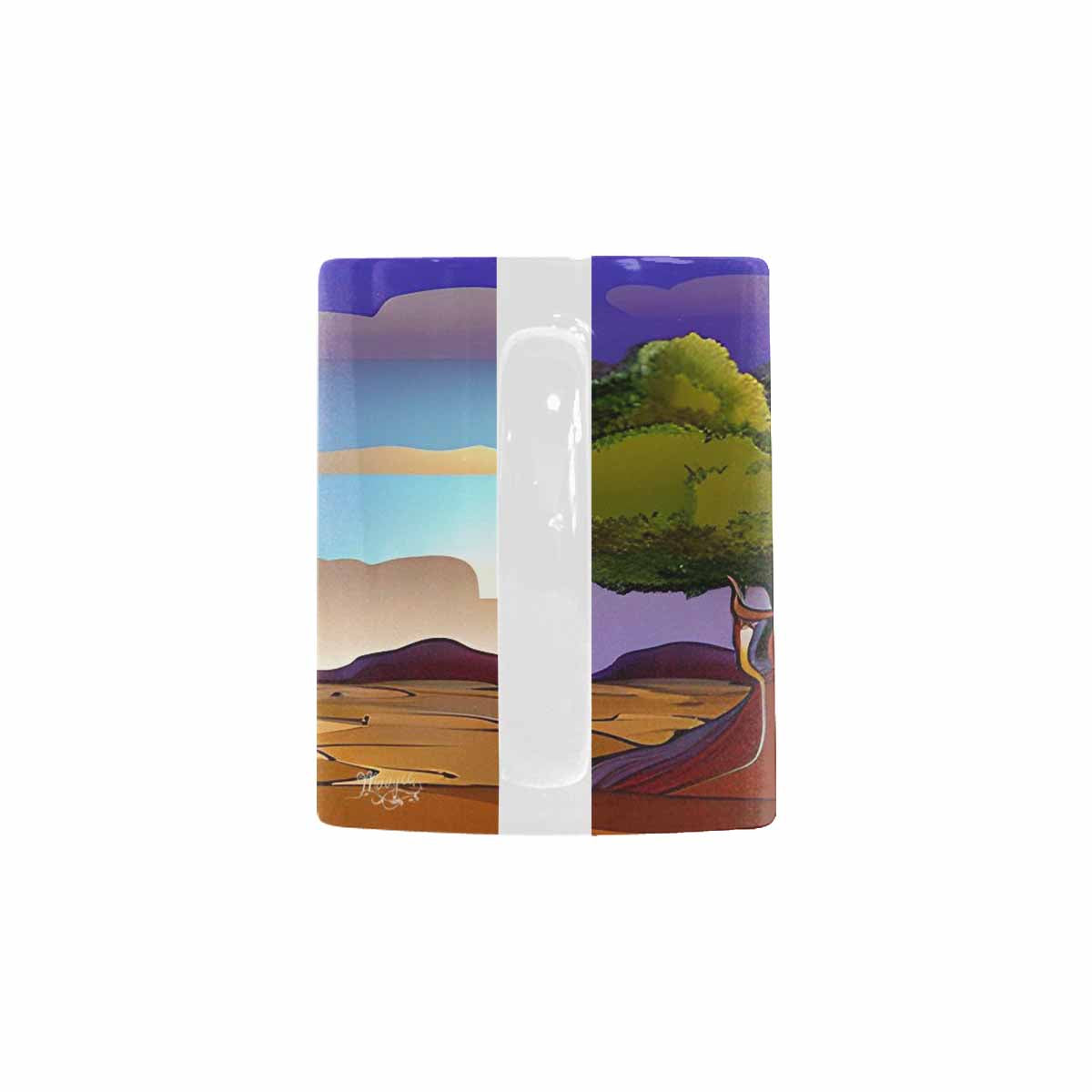 Coffee Mug, tea cup, desert scene, design 32