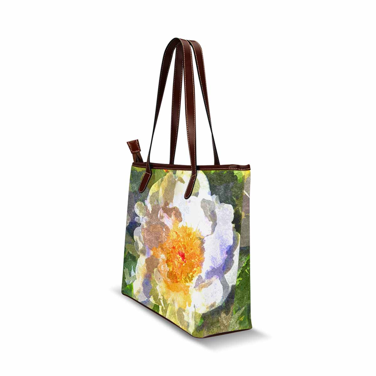 Classic Fabric handbag, watercolor floral, design 172