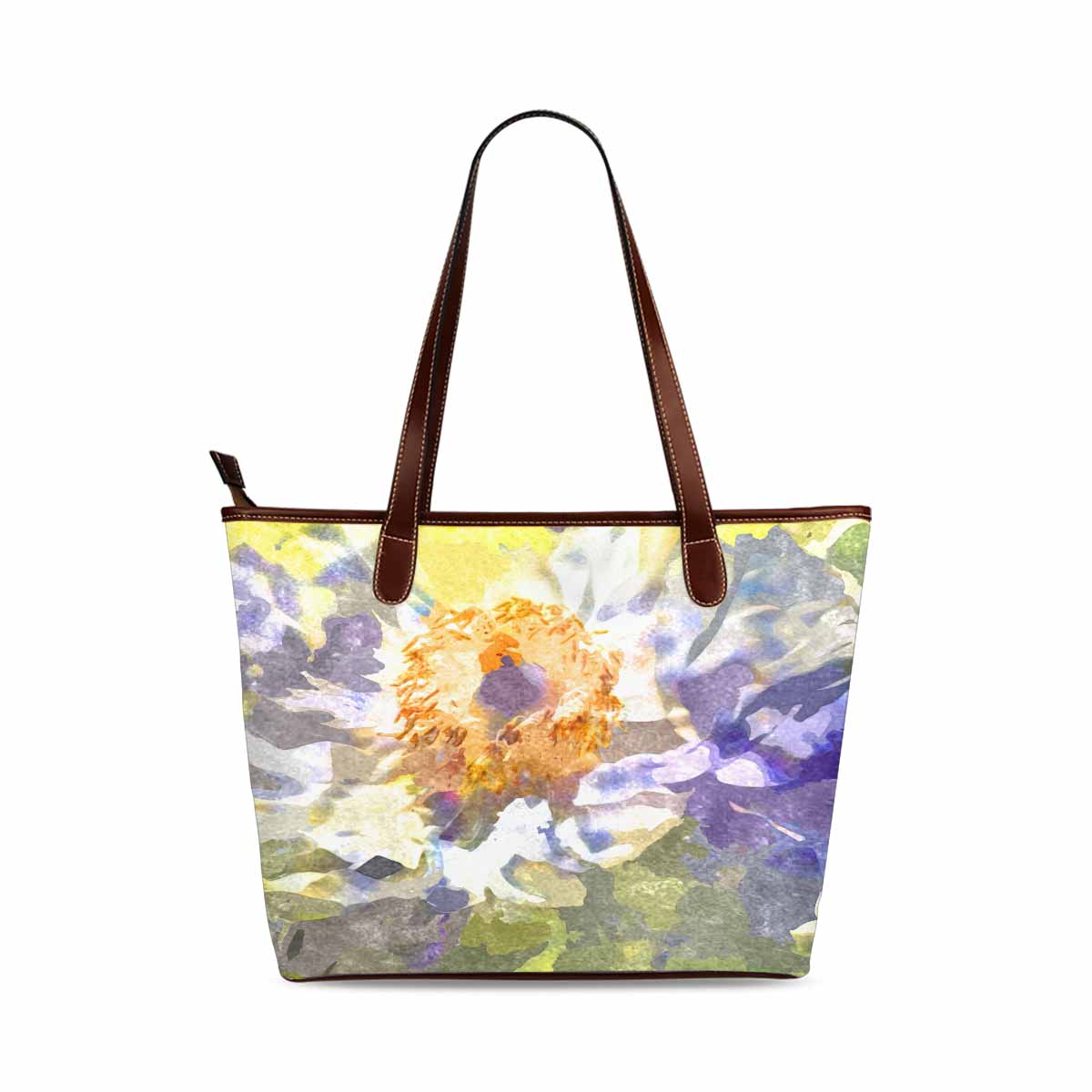 Classic Fabric handbag, watercolor floral, design 288