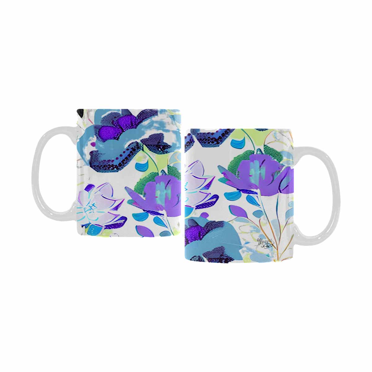 Quality Mug, coffee mug, tea cup, Bright florals, Set 1A, Design 159