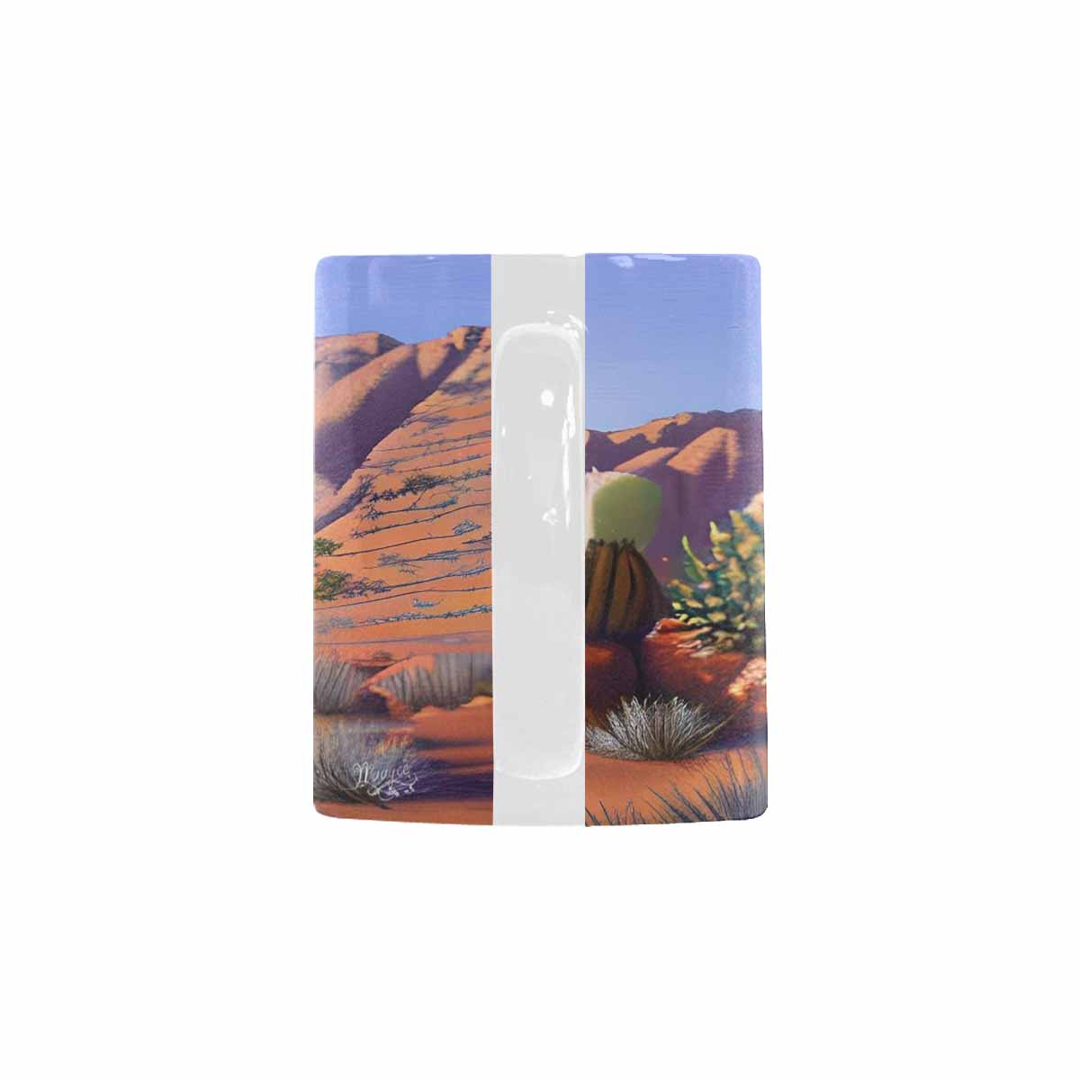 Coffee Mug, tea cup, desert scene, design 23