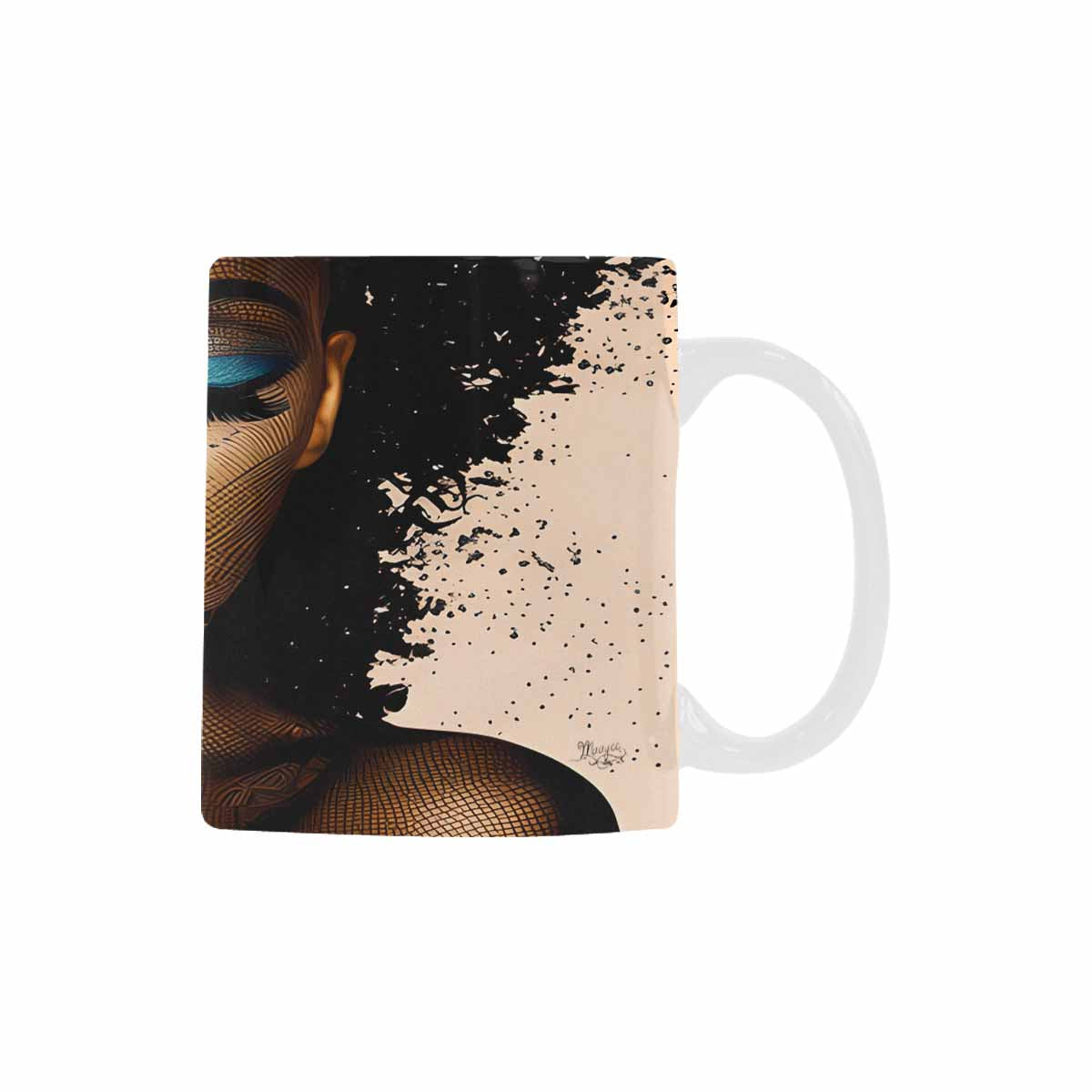 Quality Mug, coffee mug, tea cup, Black Faces, Set 1, design 75