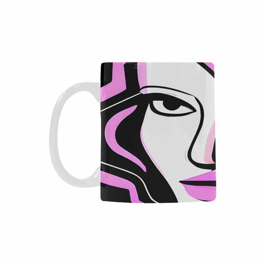 Coffee Mug, tea cup,caucasian Face, design 46