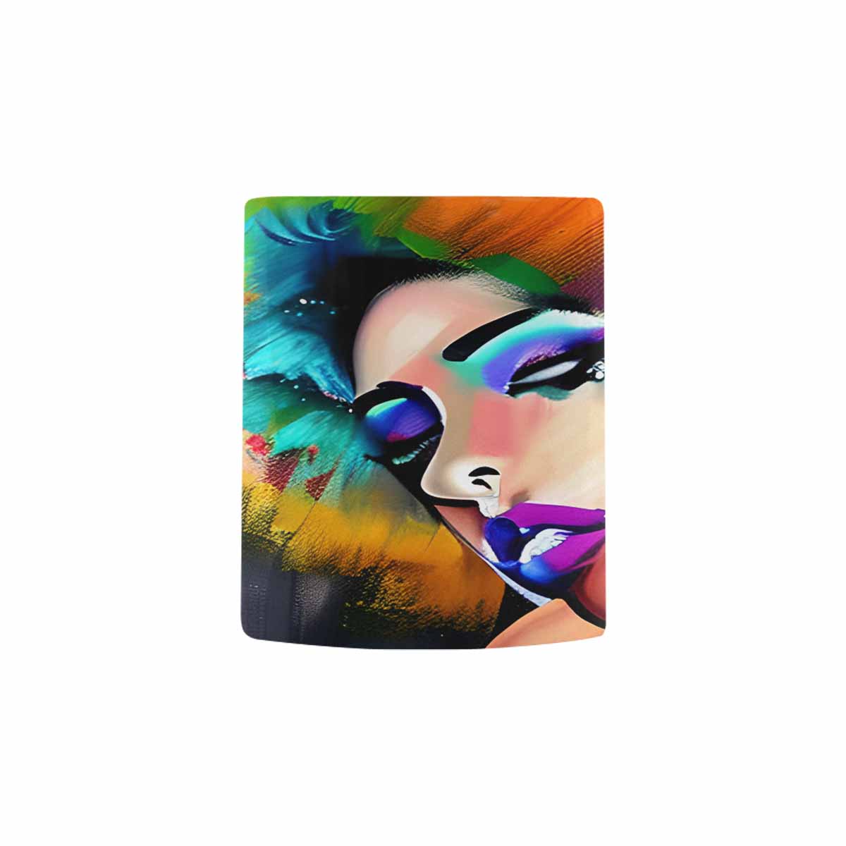 USA, Color Coffee Mug, tea cup, caucasian Face, design 26