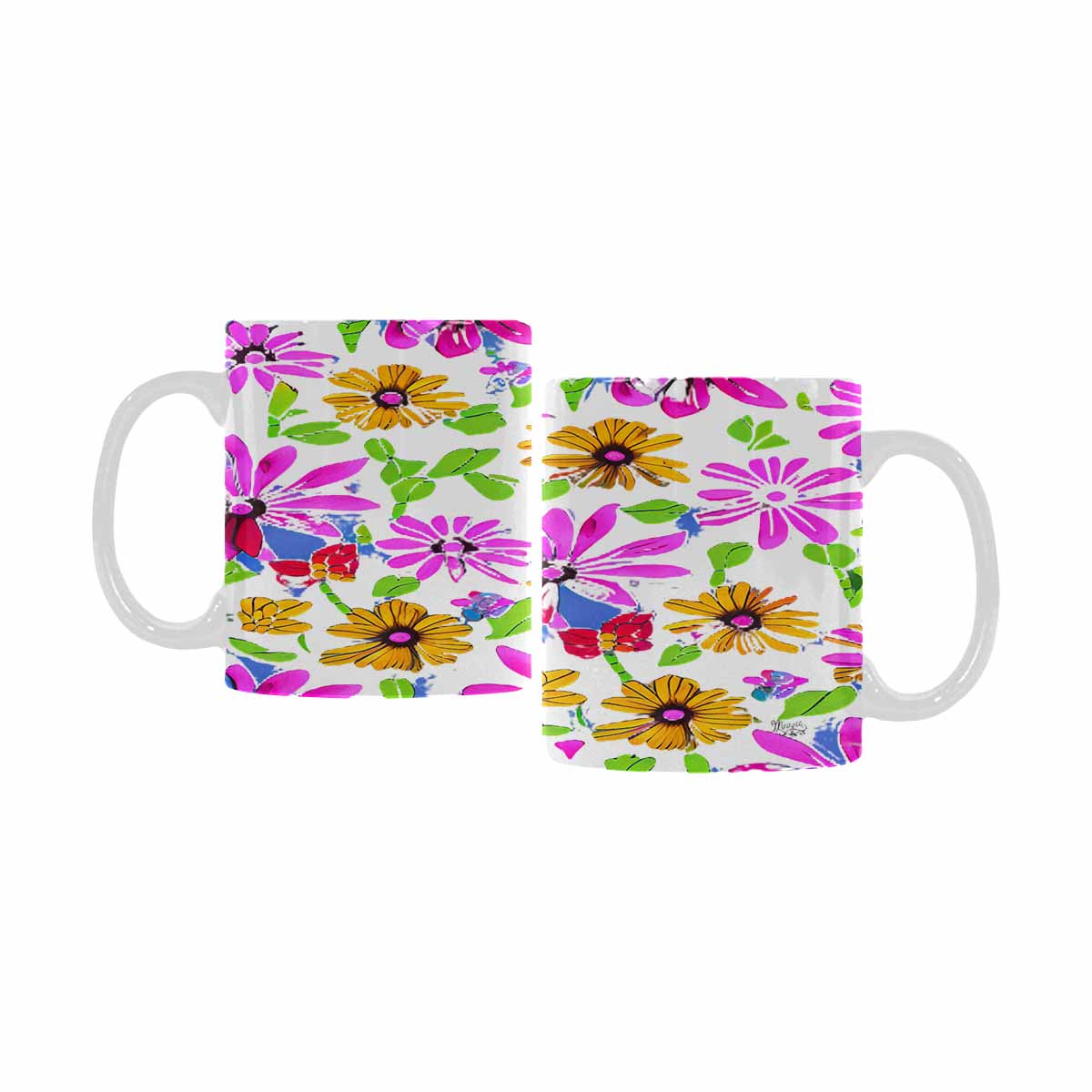 Quality Mug, coffee mug, tea cup, Set 1A, Mixed Floral design 7