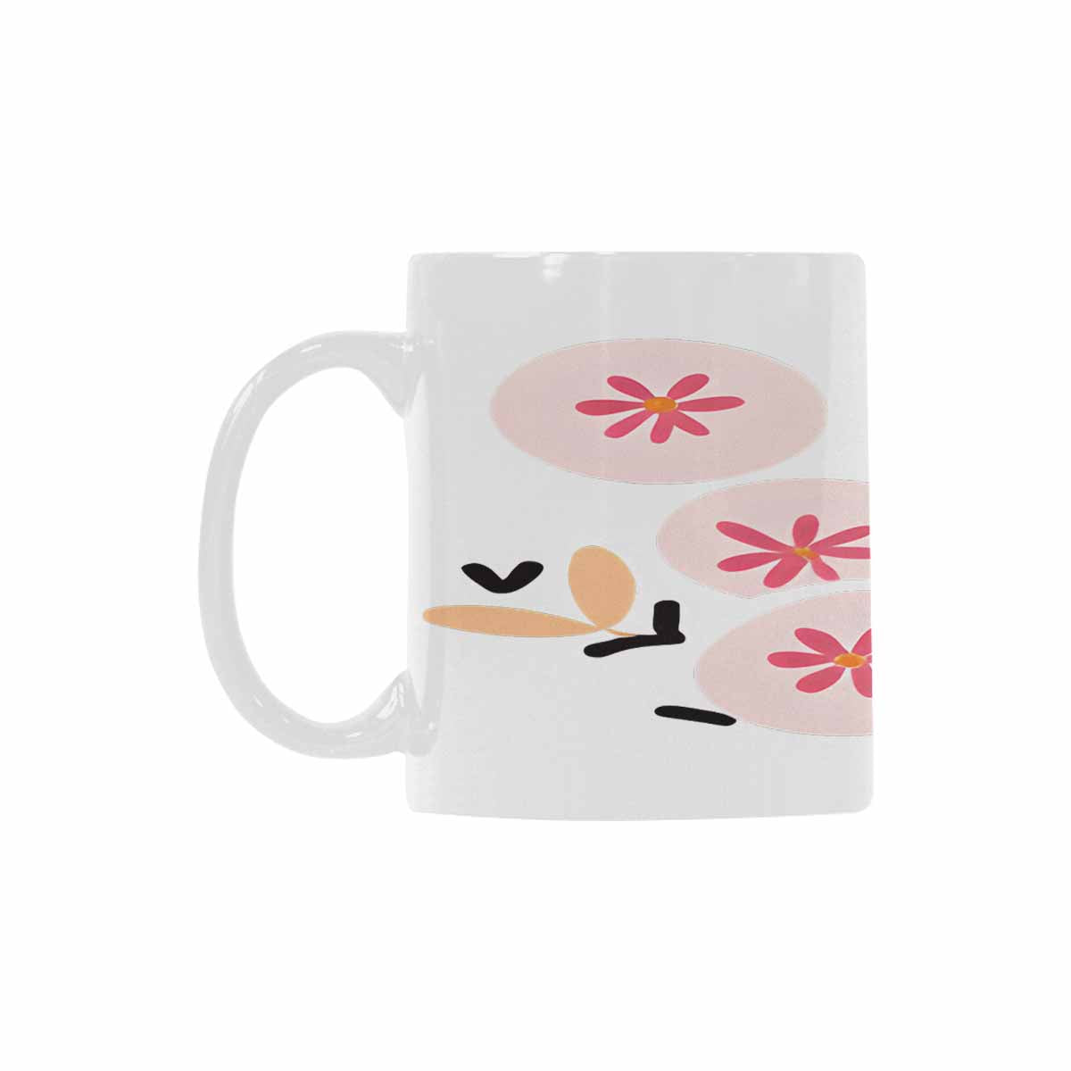 Quality Mug, coffee mug, tea cup, Bright florals, Set 2, design 16