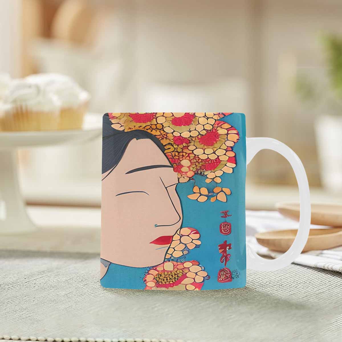 Quality Mug, coffee mug, tea cup, Asian Faces, Design 36