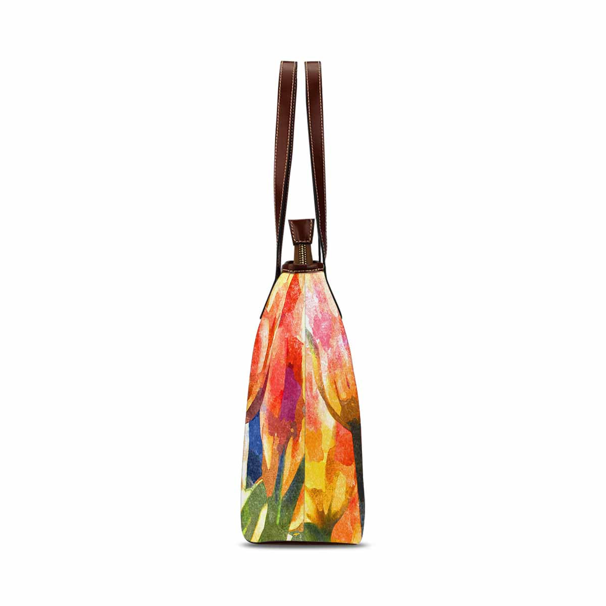 Classic Fabric handbag, watercolor floral, design 249