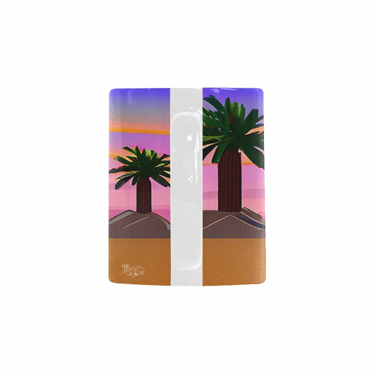 Coffee Mug, tea cup, desert scene, design 80