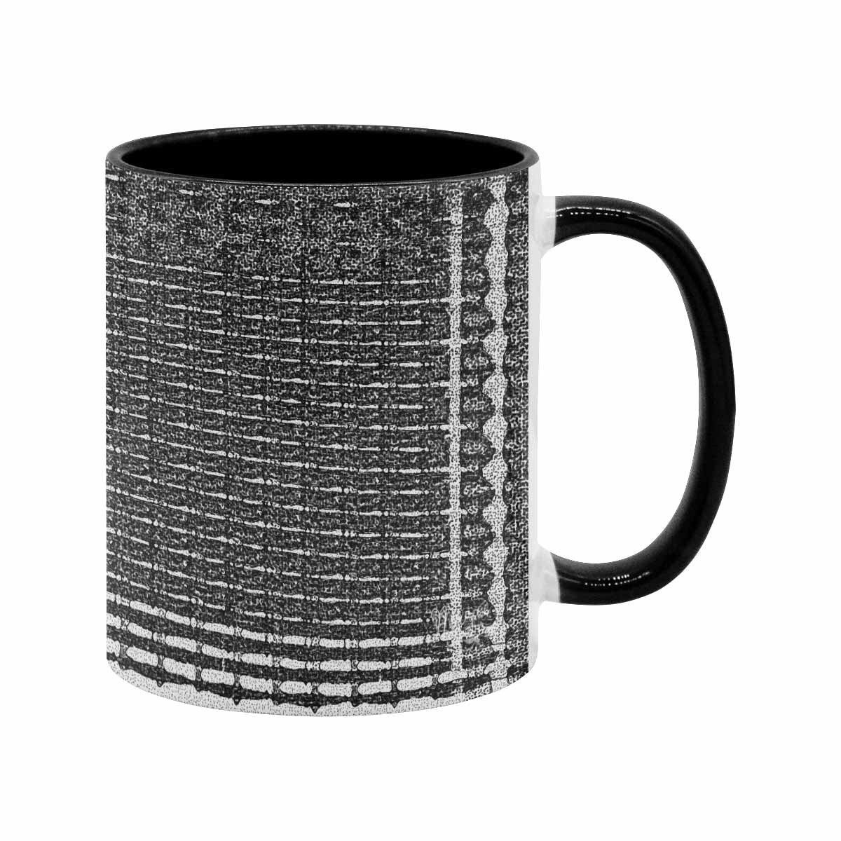 Coffee Mug, tea cup, black core, abstract, design 126