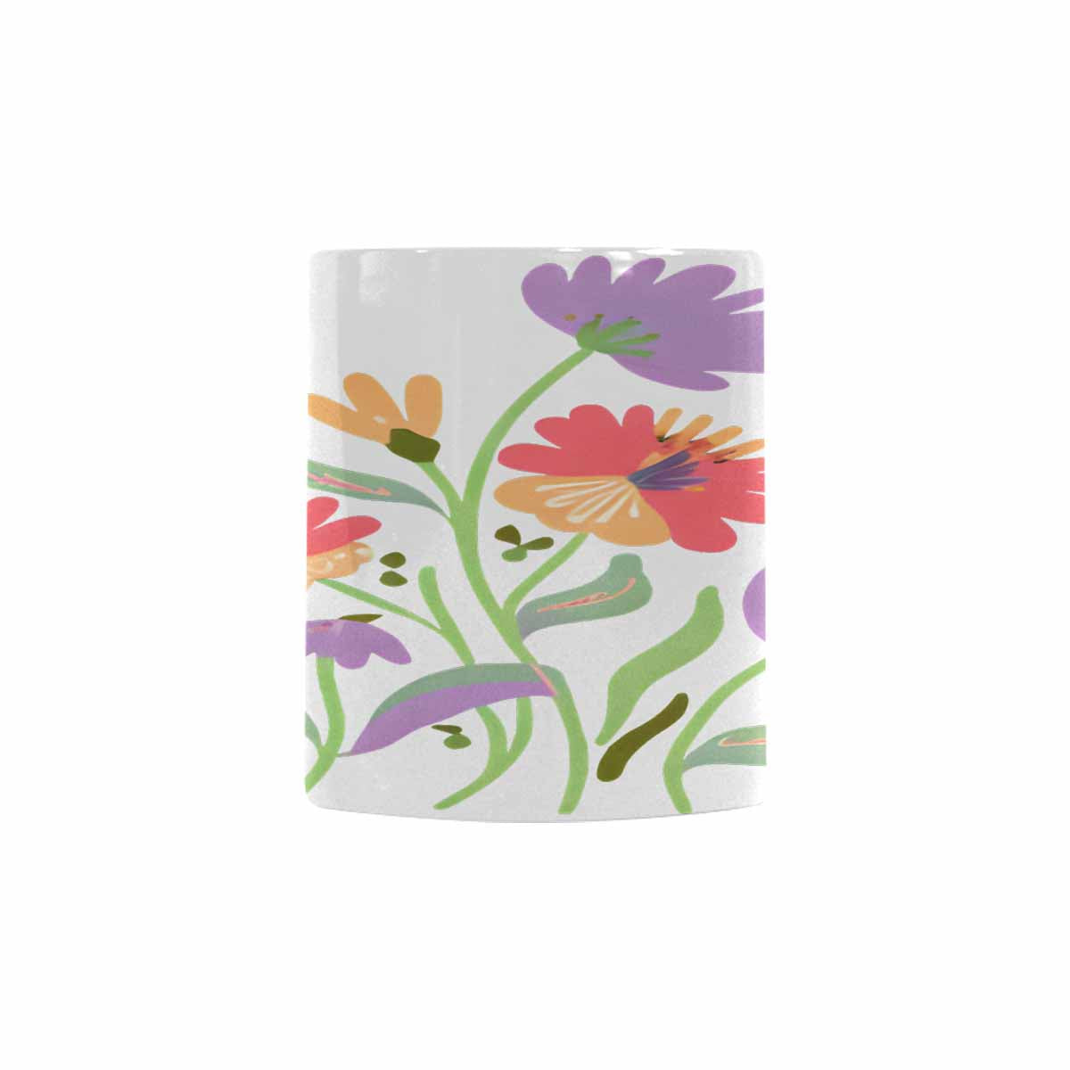 Quality Mug, coffee mug, tea cup, Bright florals, Set 2, design 54