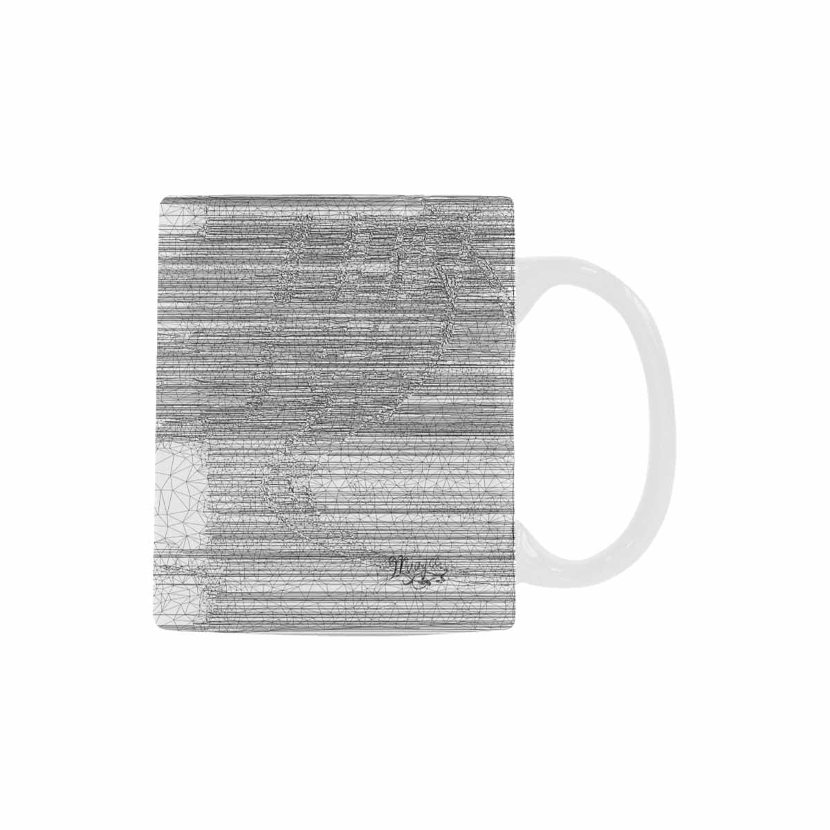 Quality Mug, coffee mug, tea cup, B & W Abstract, Set 1, design 122