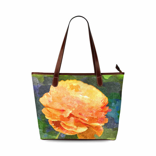Classic Fabric handbag, watercolor floral, design 216
