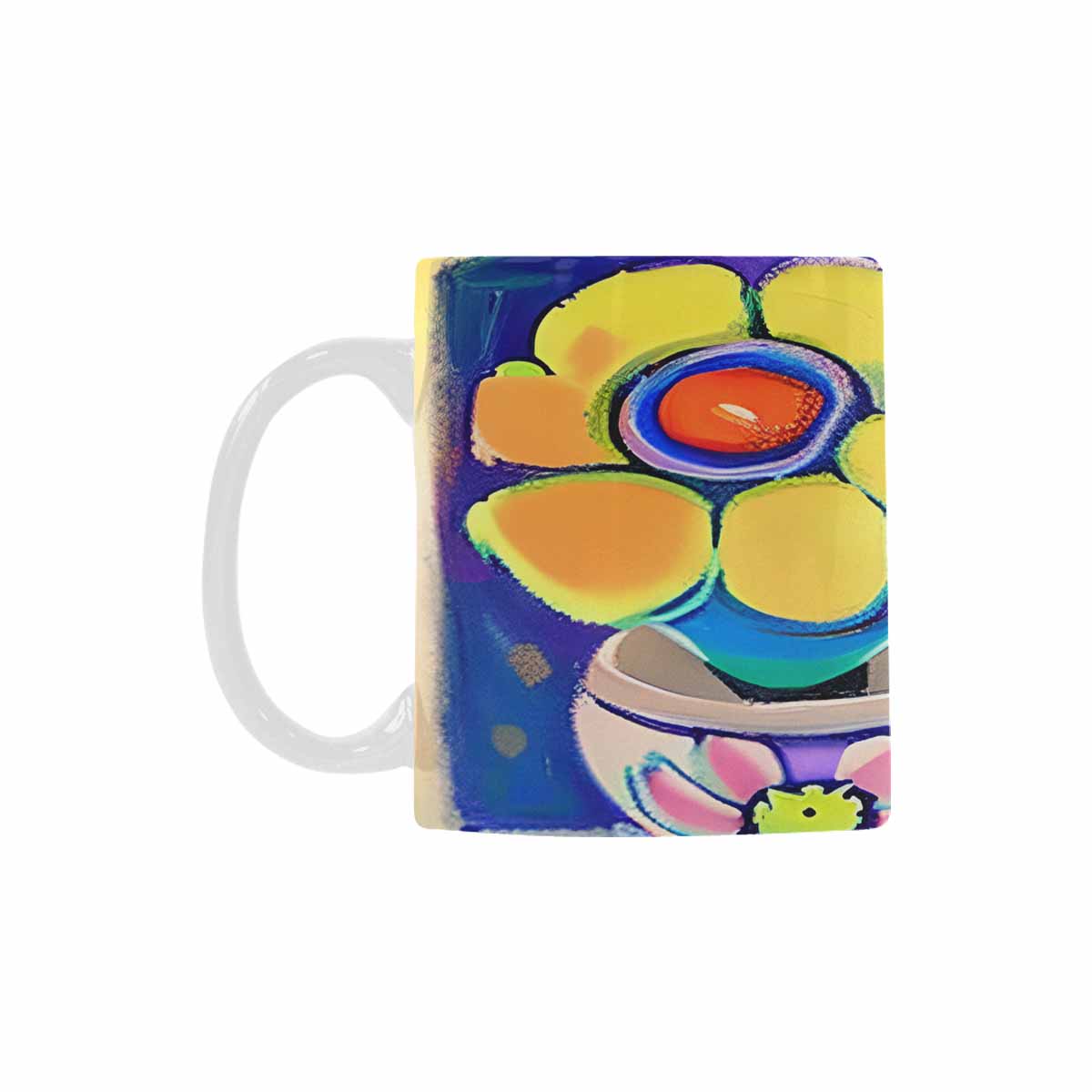 Quality Mug, coffee mug, tea cup, Bright florals, Set 1, Design 68