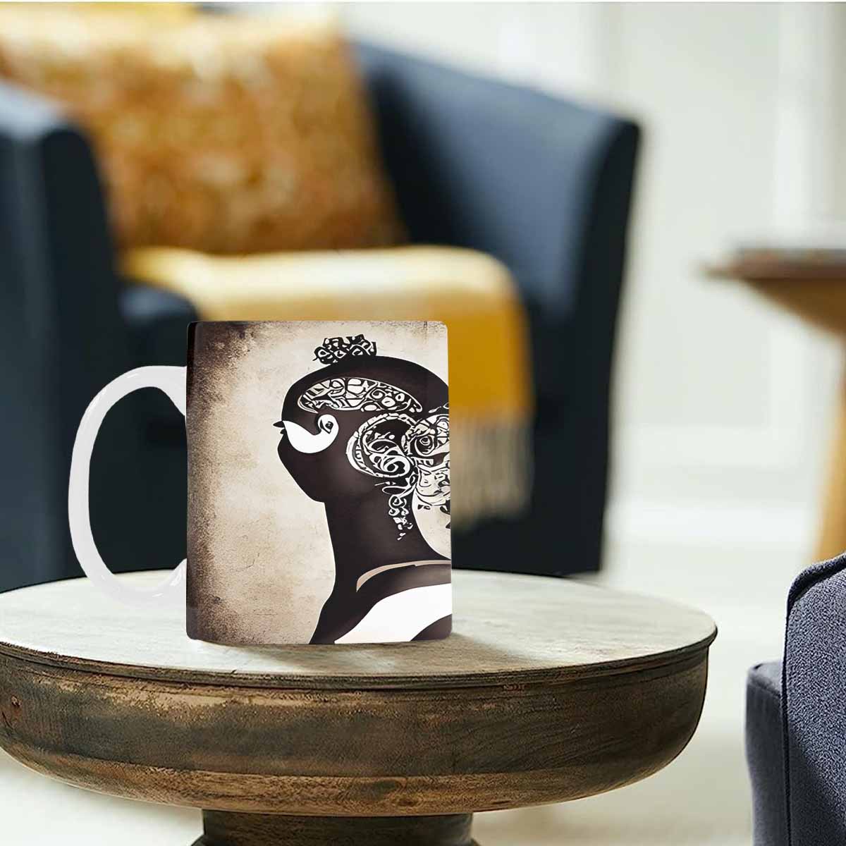 Quality Mug, coffee mug, tea cup, Black Faces, Set 1, design 31