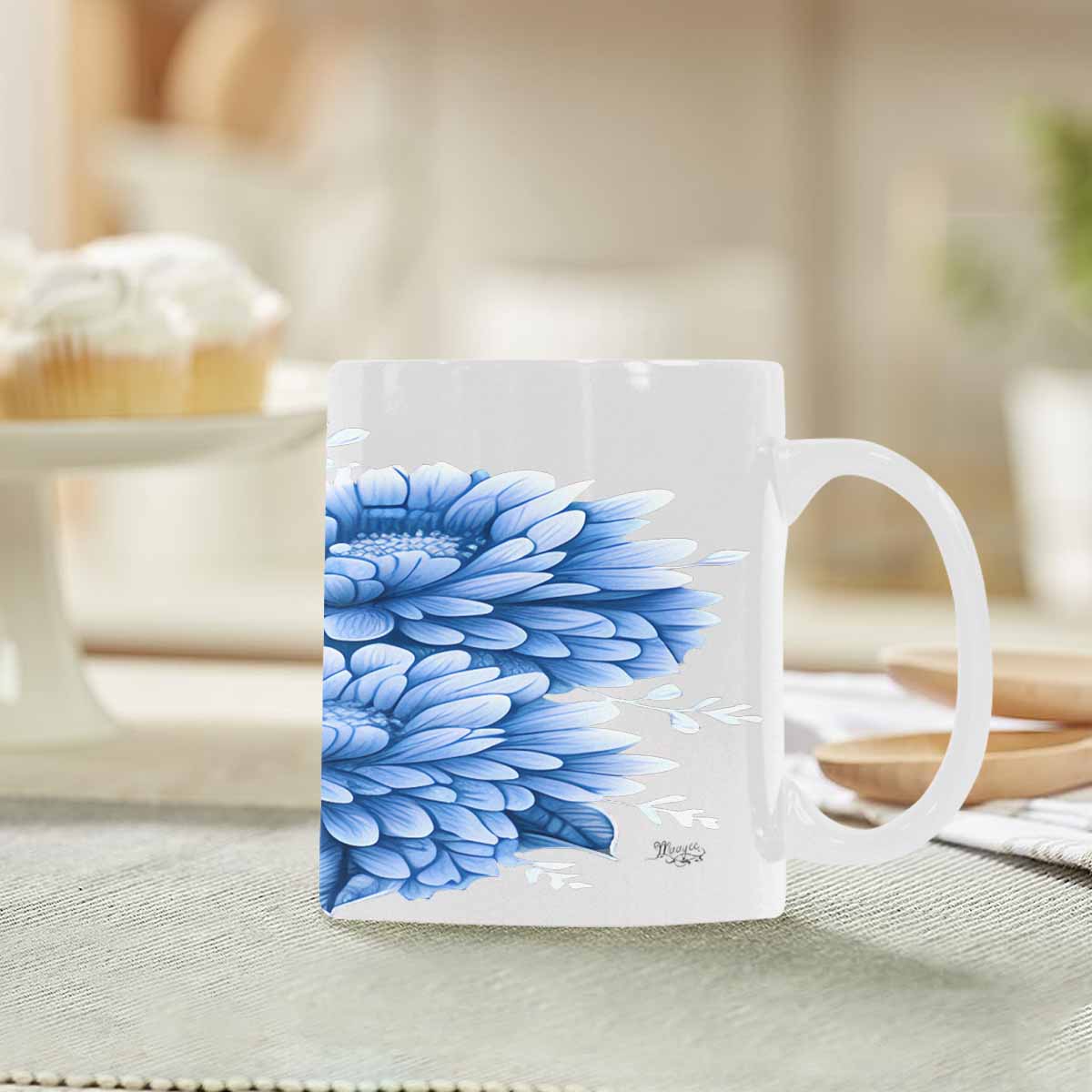 Quality Mug, coffee mug, tea cup, Bright florals, Set 2, design 13