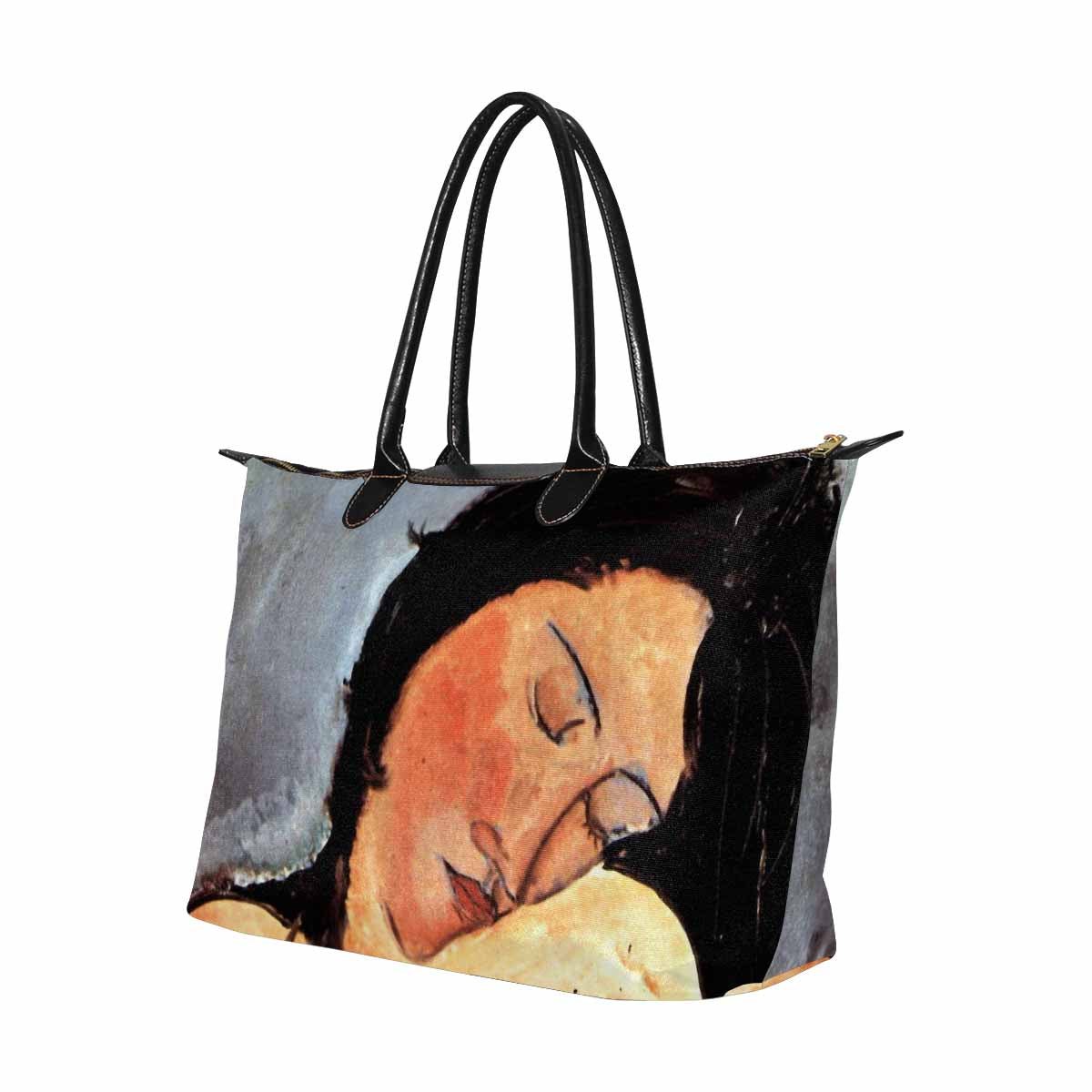 Classic handbag, Modigliani design, choice of 2 colors, Nude female