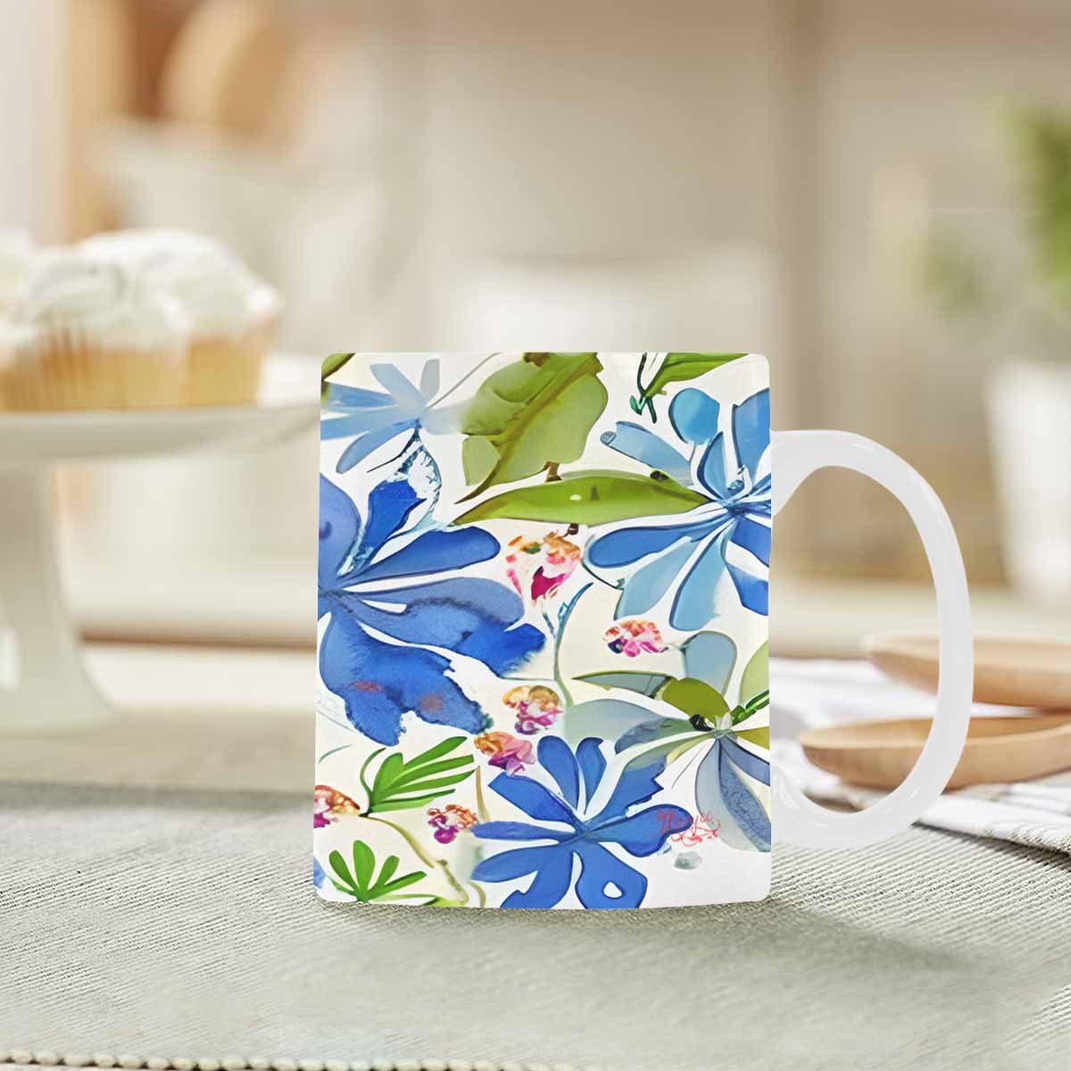 Quality Mug, coffee mug, tea cup, Bright florals, Set 1, Design 36