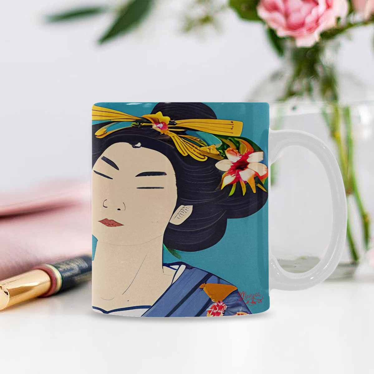 Quality Mug, coffee mug, tea cup, Asian Faces, Design 42