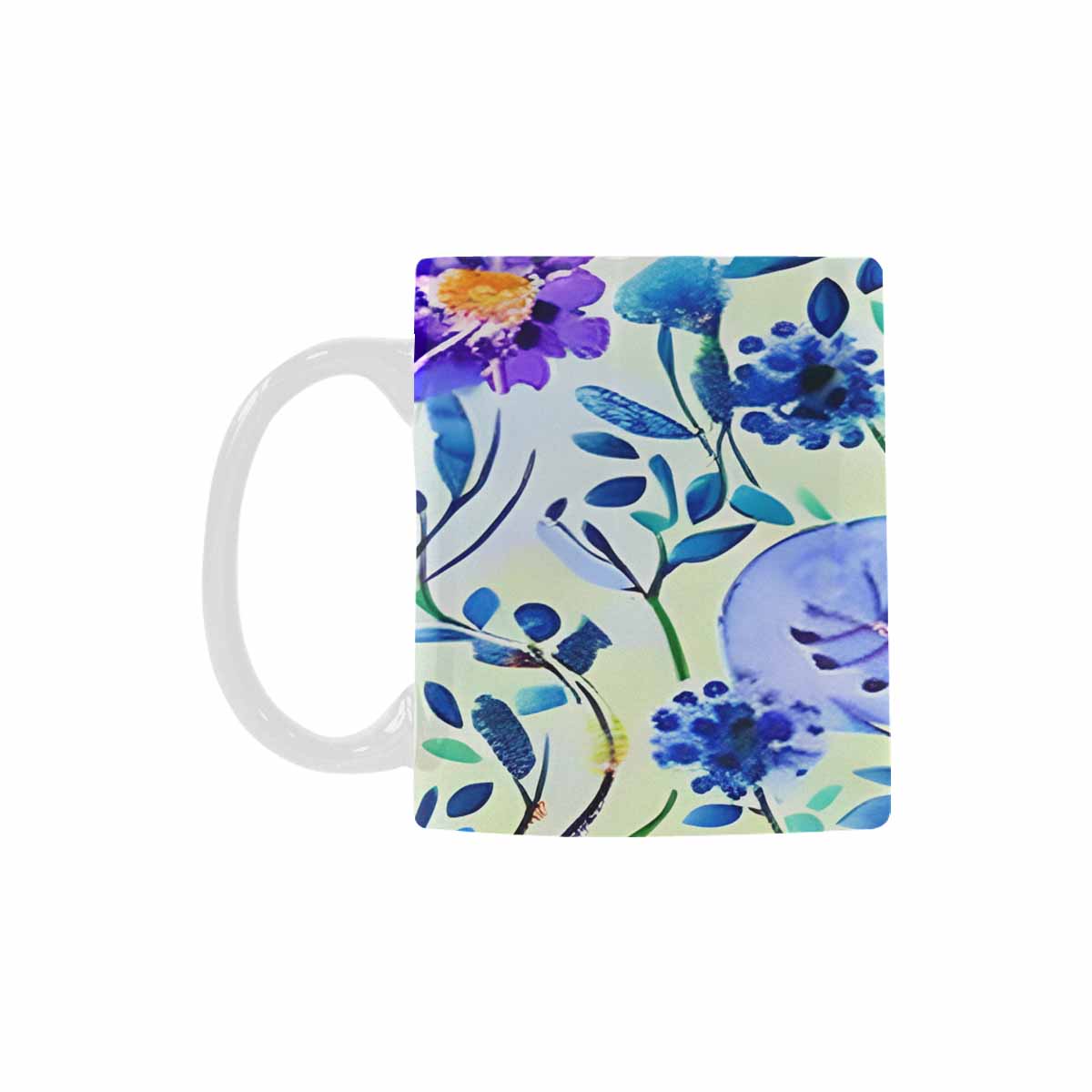 Quality Mug, coffee mug, tea cup, Bright florals, Set 1, Design 28