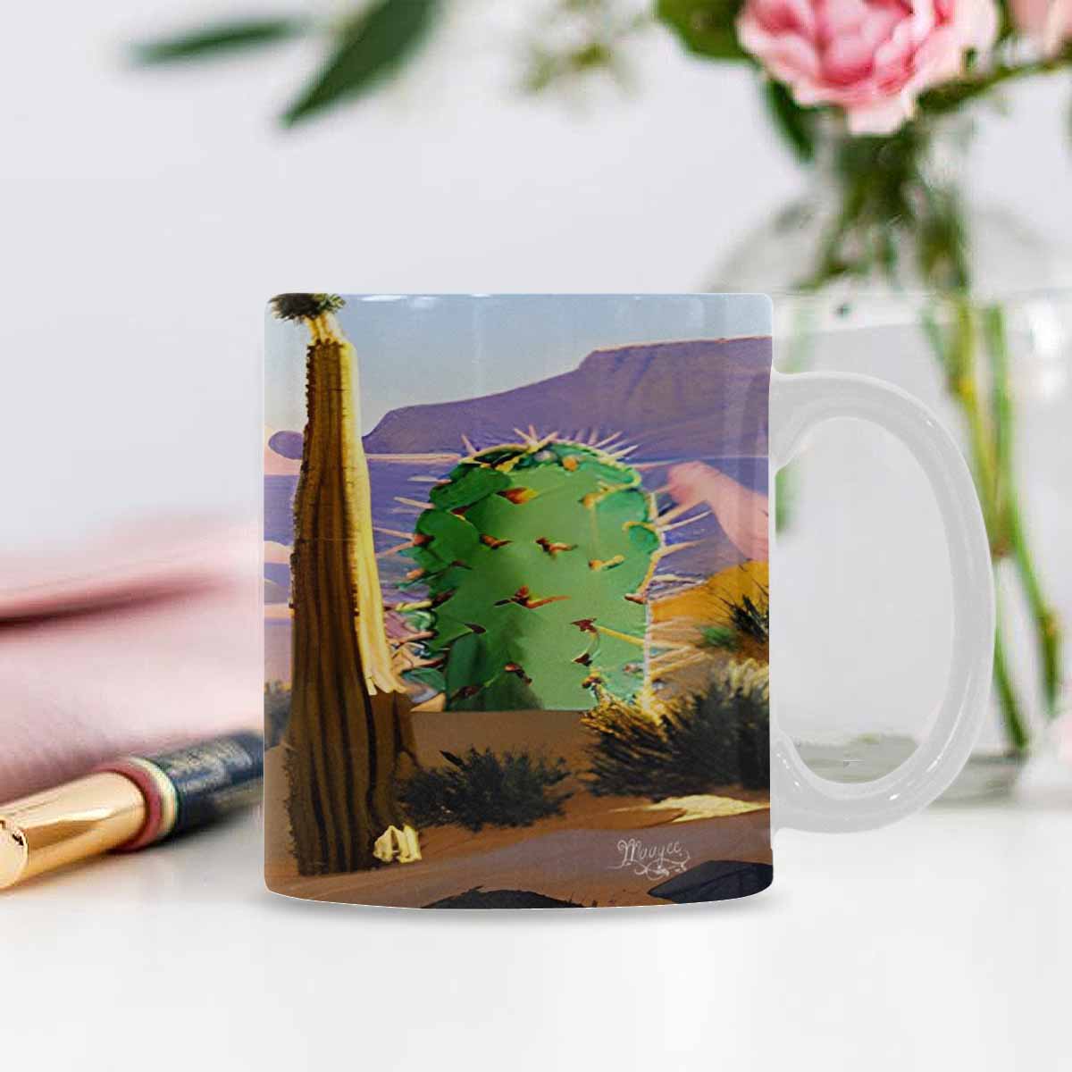 Coffee Mug, tea cup, desert scene, design 13