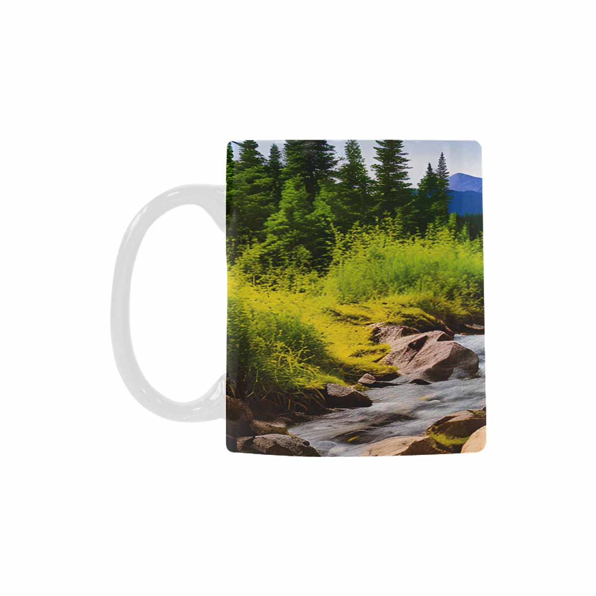 Rivers & Mountains Landscape mugs, set 1 design 2 – MaayeeArt