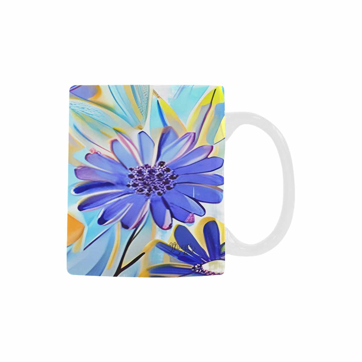 Quality Mug, coffee mug, tea cup, Bright florals, Set 1A, Design 52