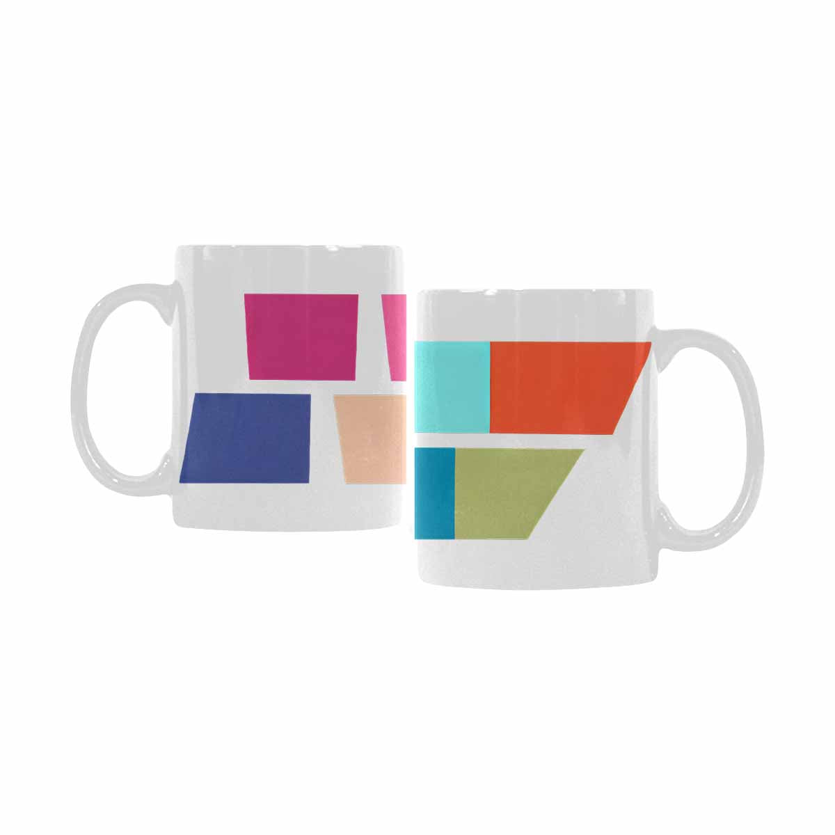 Quality Mug, coffee mug, tea cup, Bold Abstract, Set 1, design 1