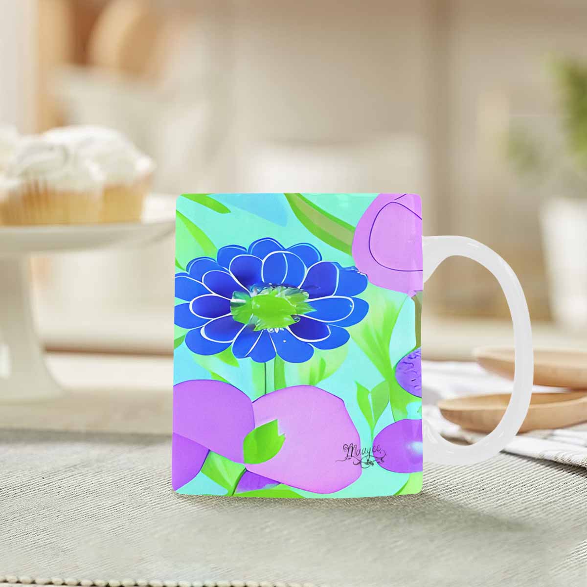 Quality Mug, coffee mug, tea cup, Bright florals, Set 1, Design 127
