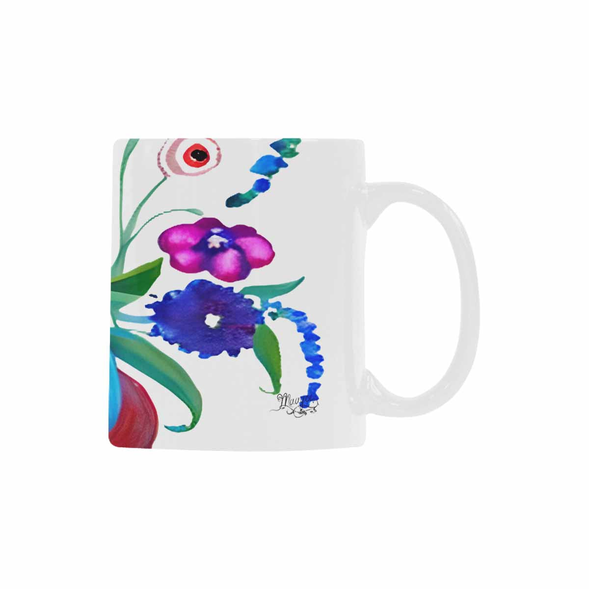 Quality Mug, coffee mug, tea cup, Bright florals, Set 1A, Design 116