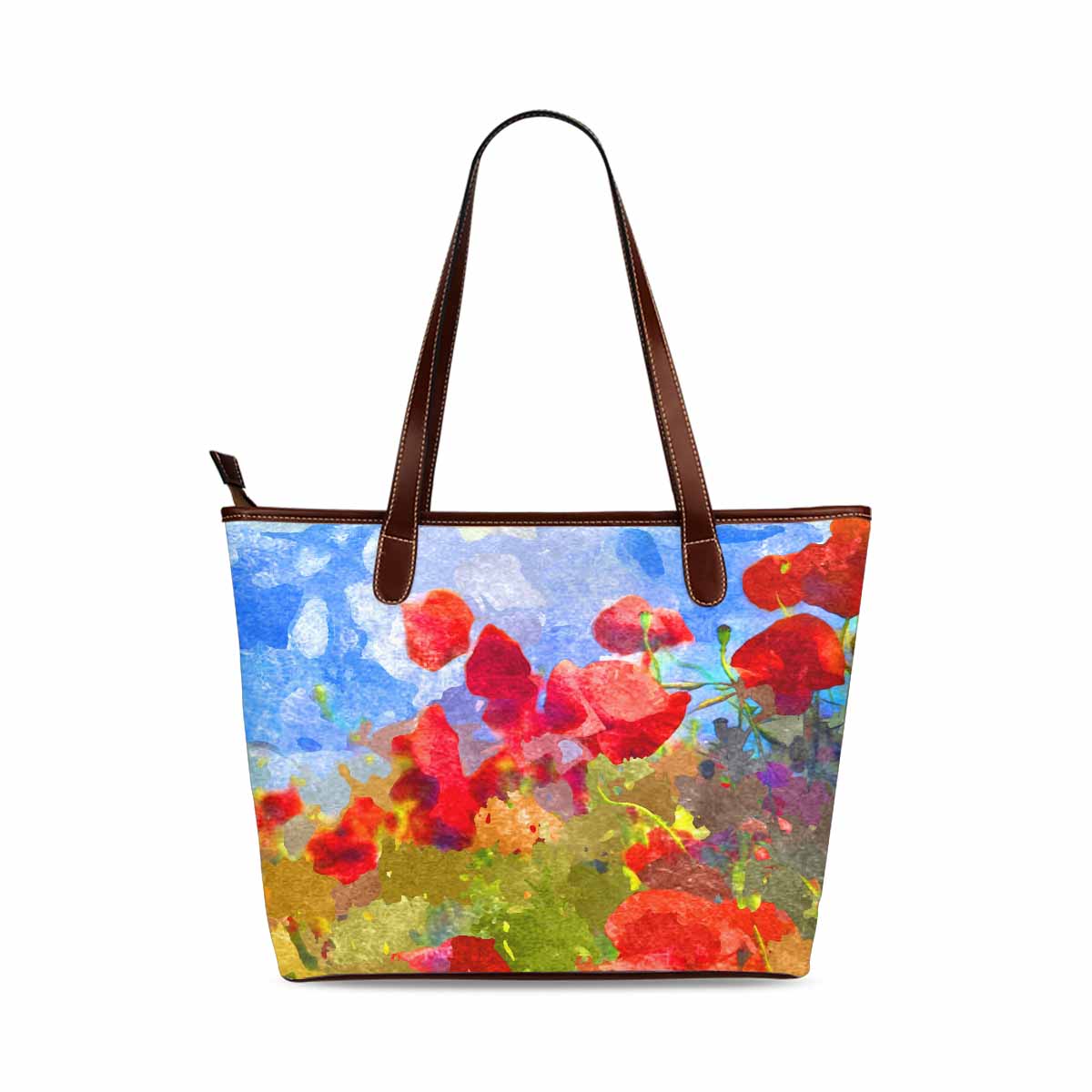 Classic Fabric handbag, watercolor floral, design 152