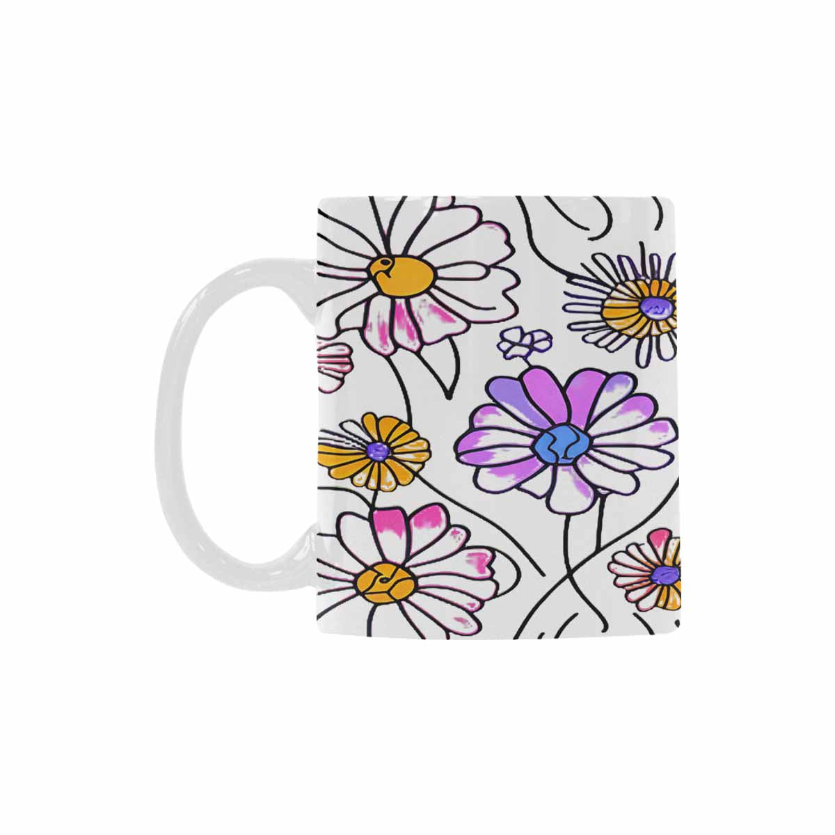 Quality Mug, coffee mug, tea cup, Set 1A, Mixed Floral design 3