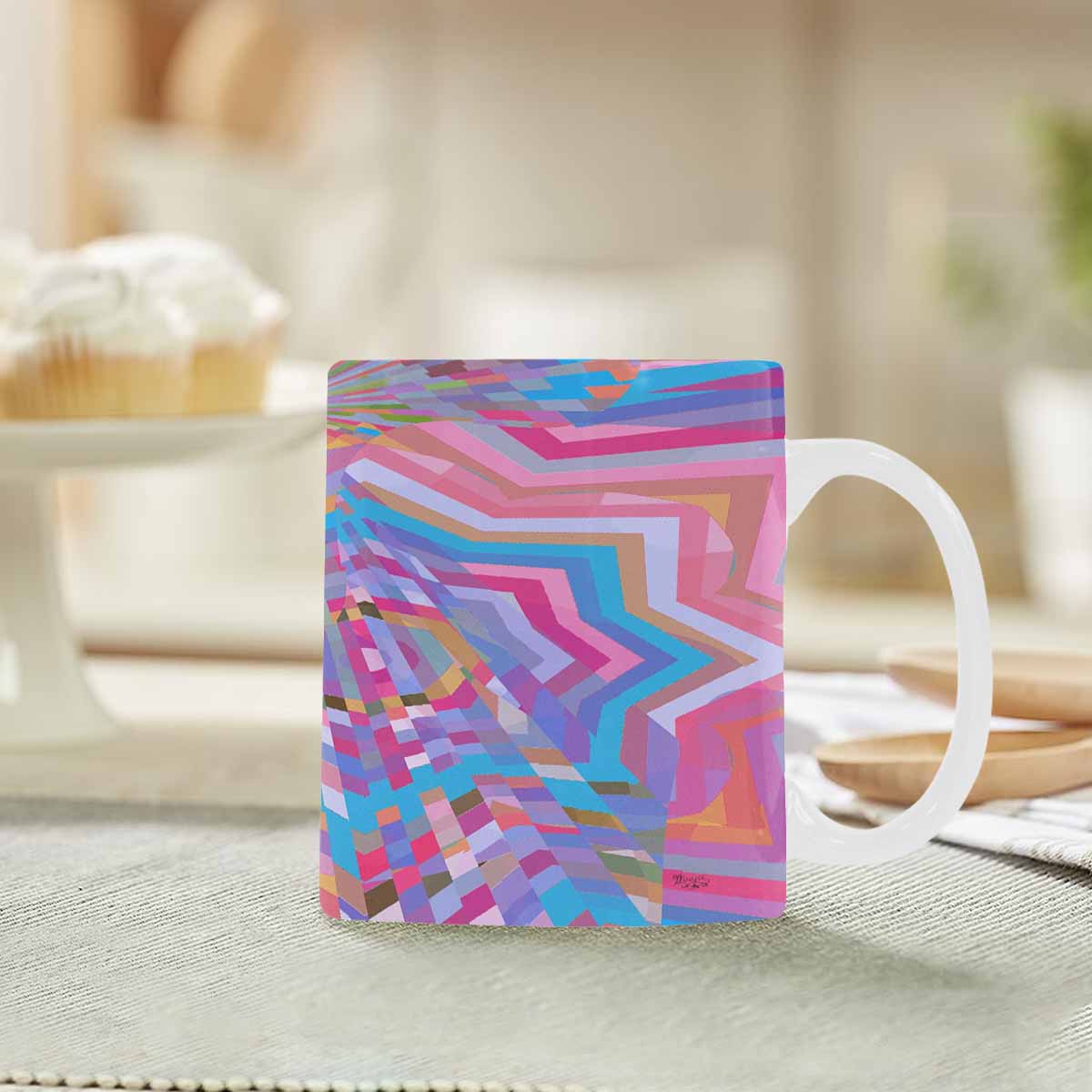 Unique Abstract design coffee mug, set 1, design 16