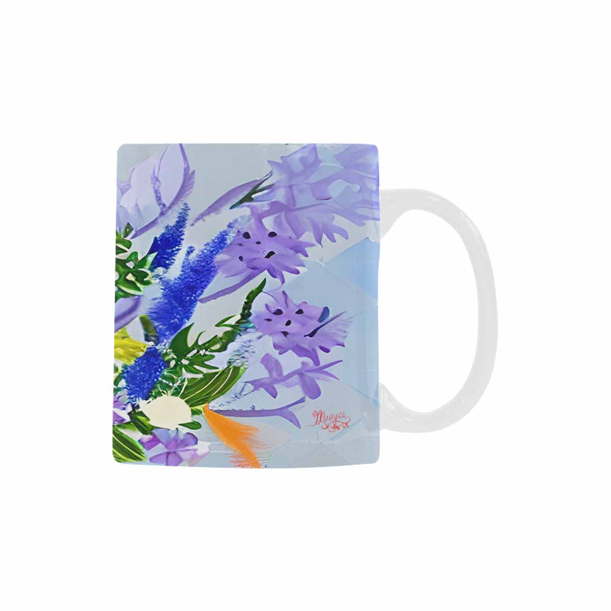 Quality Mug, coffee mug, tea cup, Bright florals, Set 1, Design 11