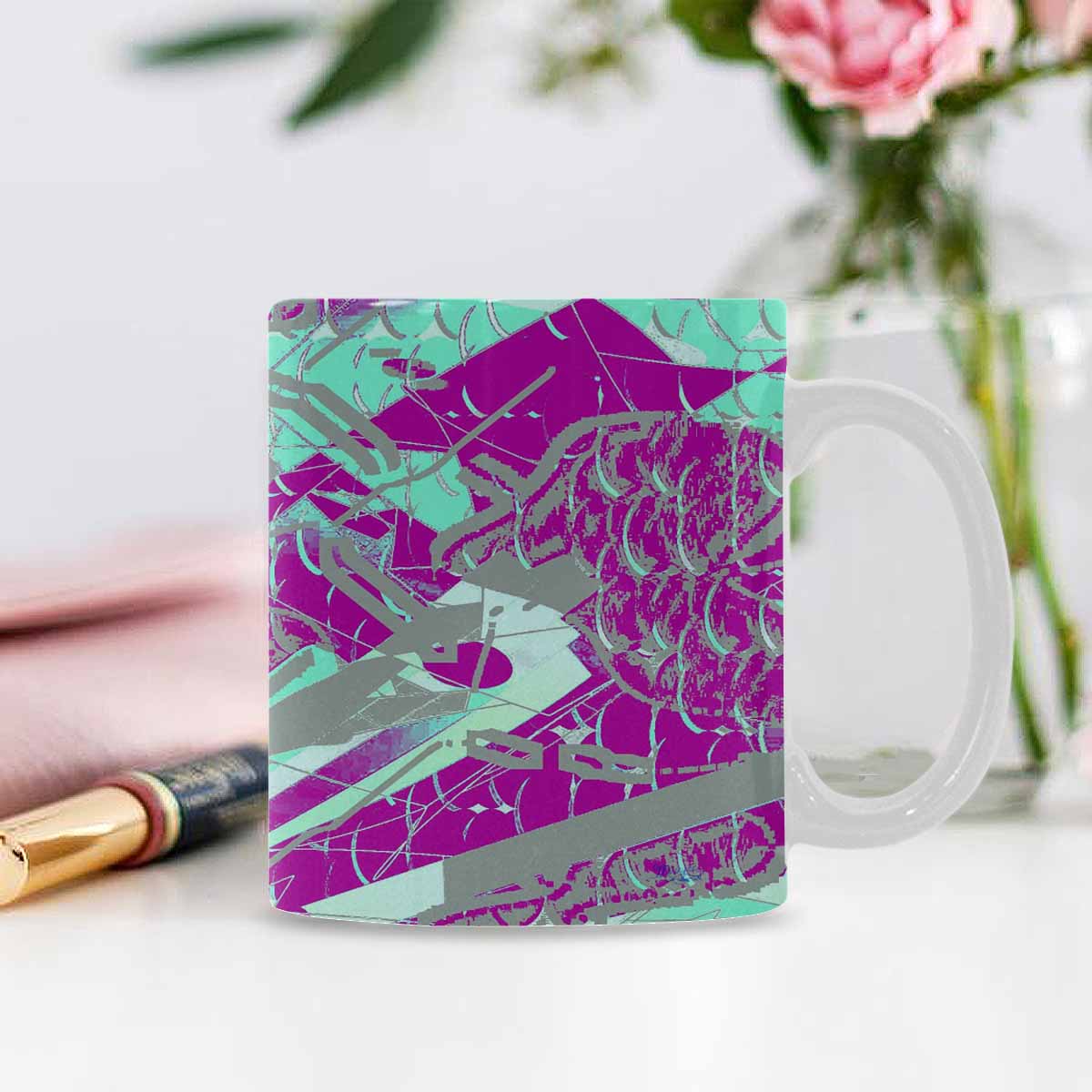 Unique Abstract design coffee mug, set 1, design 133