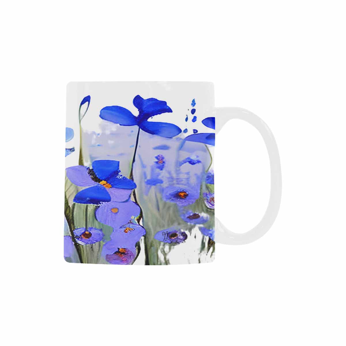 USA made Quality Mug, coffee mug, tea cup, Bright florals, Set 1A, Design 97