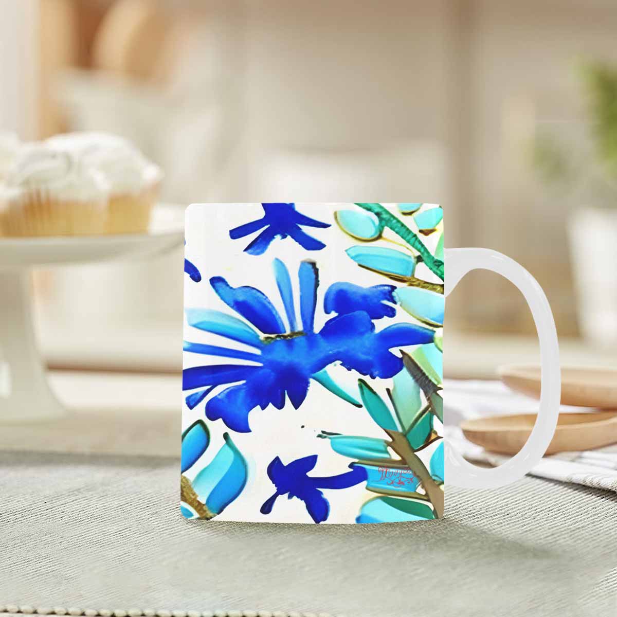 Quality Mug, coffee mug, tea cup, Bright florals, Set 1, Design 85