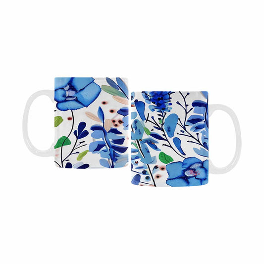 USA made Quality Mug, coffee mug, tea cup, Bright florals, Set 1, Design 32