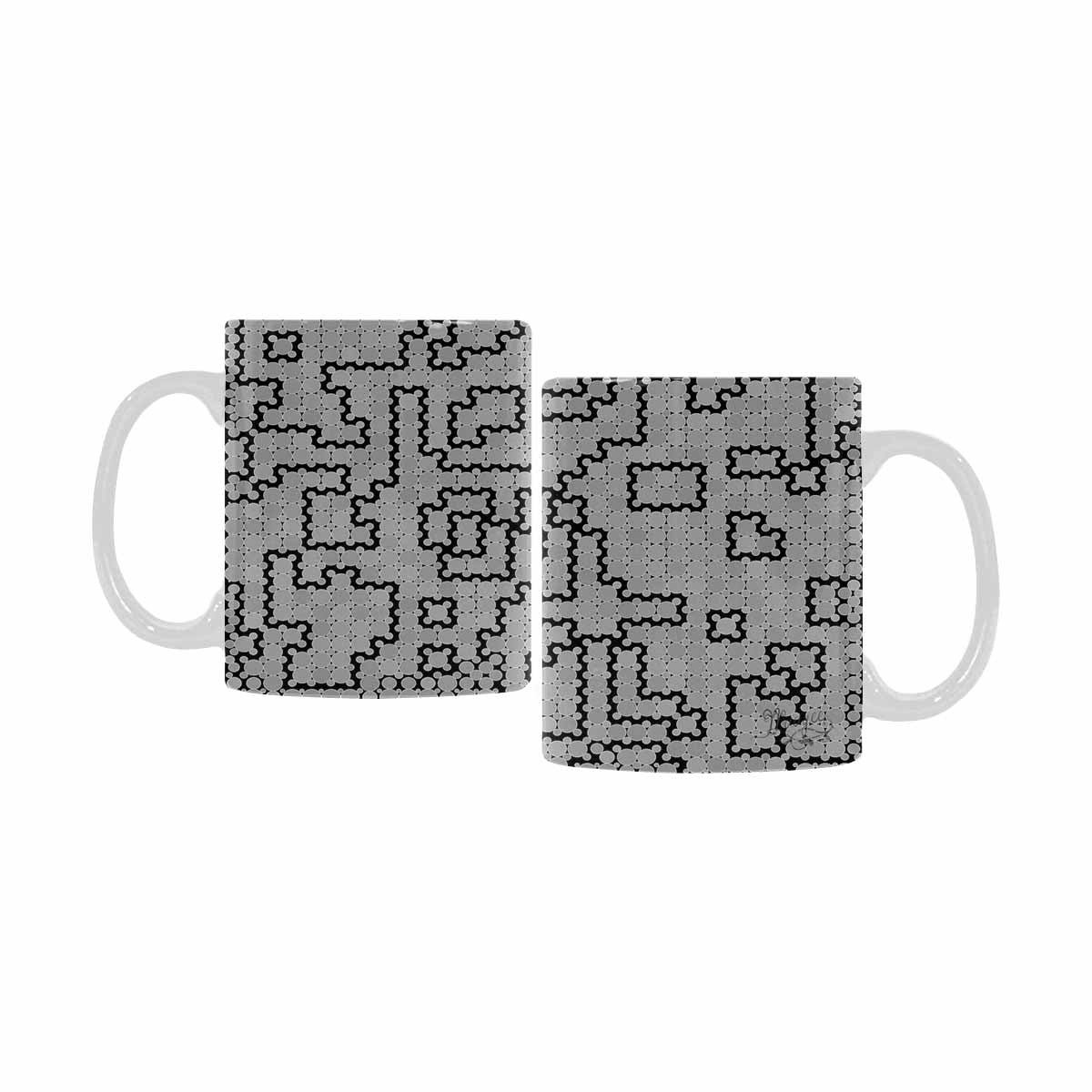 Quality Mug, coffee mug, tea cup, B & W Abstract, Set 1, design 110